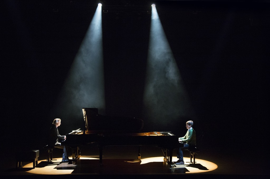 Piano Phase in rehearsal 